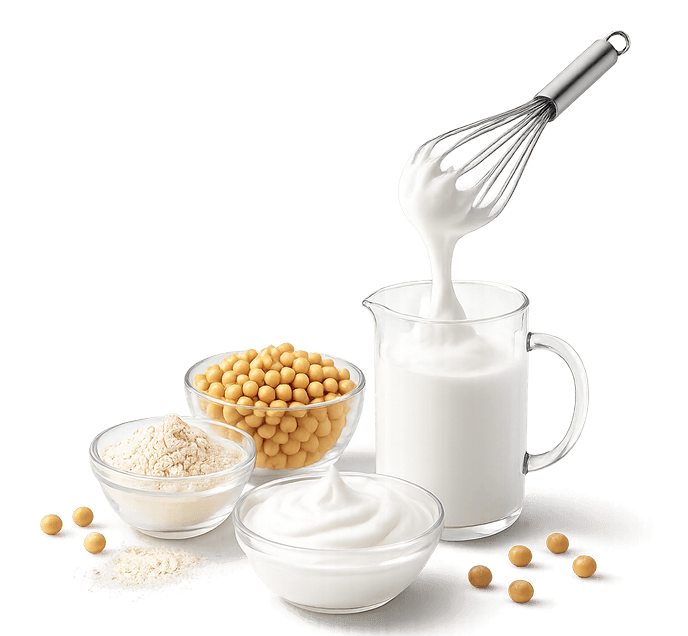 Assortment of vegan food ingredients